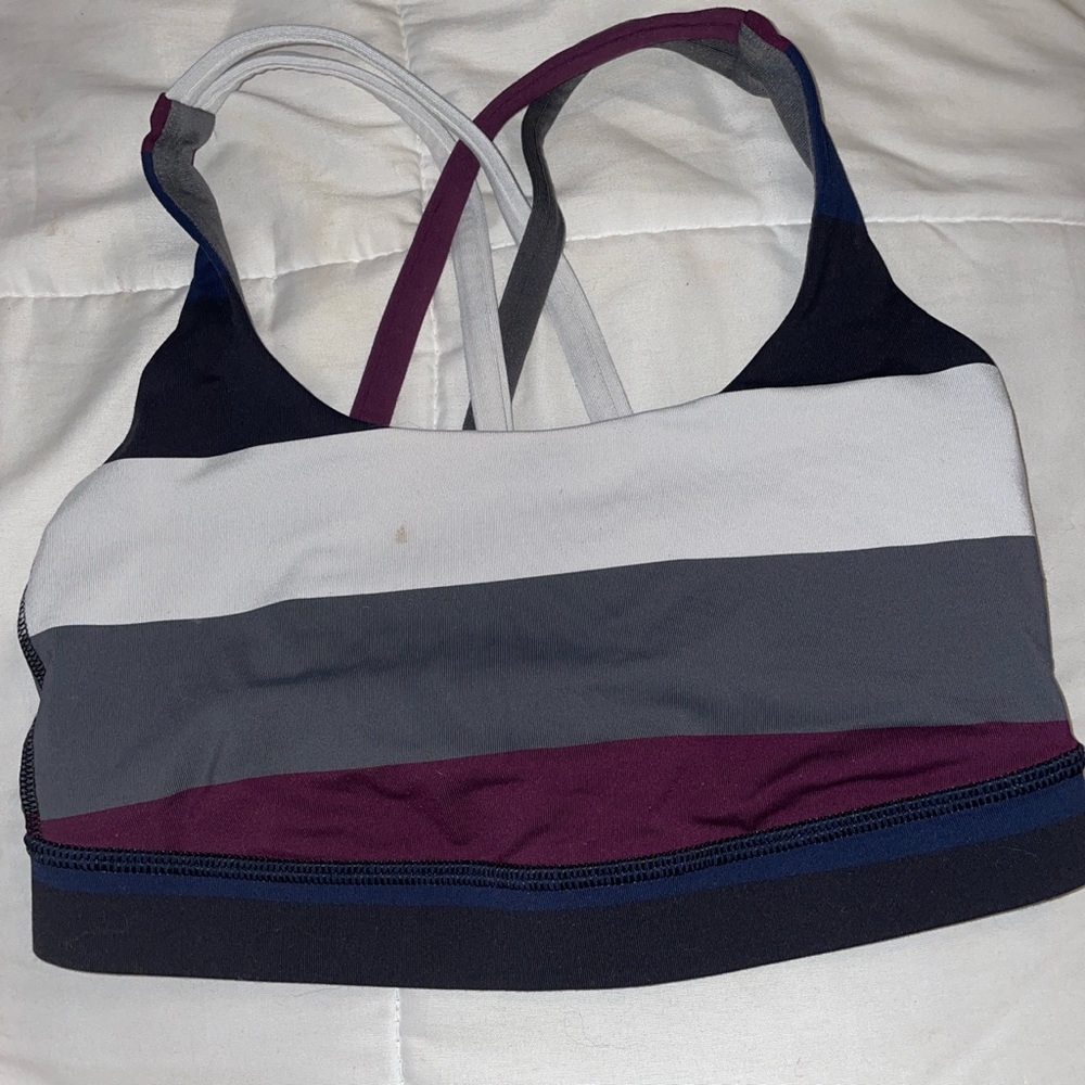 lululemon sports bra, size unknown fits like a small-medium probably a 4